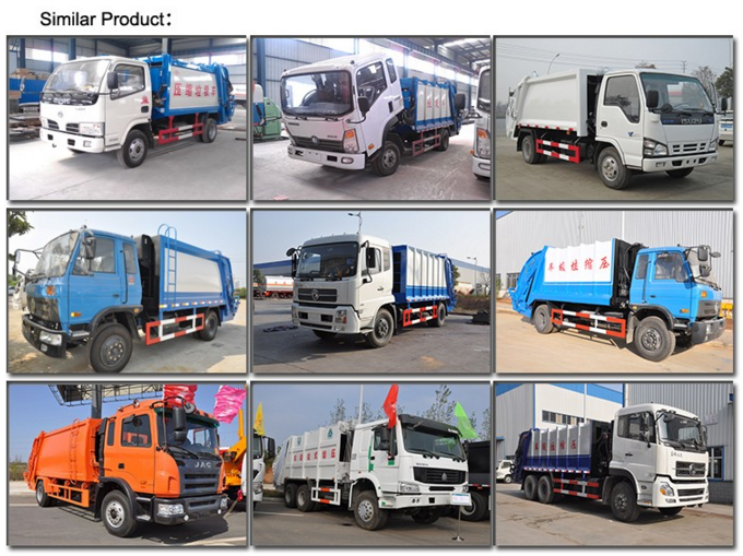 4m3 loading capacity garbage compactor truck