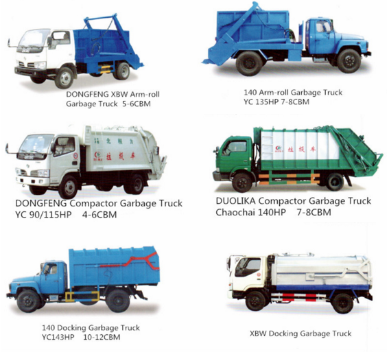 Forland mini hermetic garbage dump truck