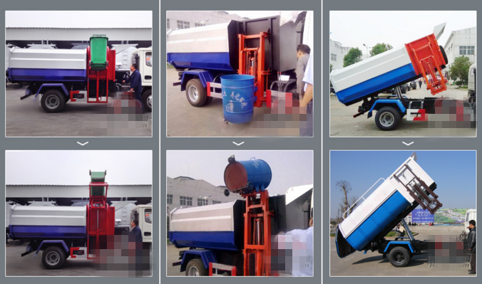 Do<em></em>nGFENG 8tons Dustbin Hydraulic Lifter Garbage Collect Truck