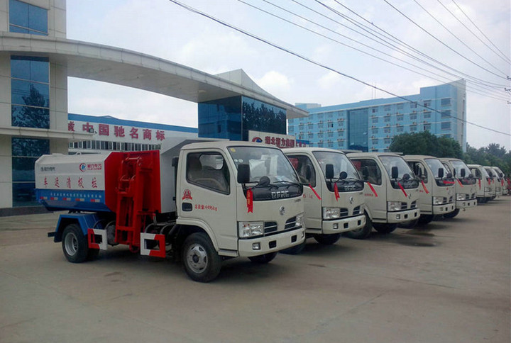 Do<em></em>nGFENG 8tons Dustbin Hydraulic Lifter Garbage Collect Truck