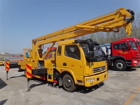 hydraulic knuckle boom aerial working platform truck