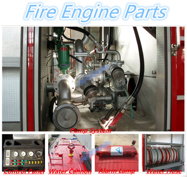 4x2 6000 liters Fire Engine