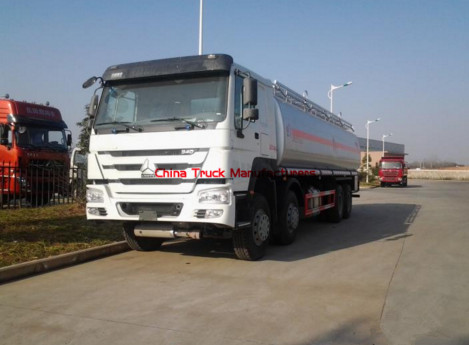 HOWO 8x4 fuel tanker truck capacity 30CBM