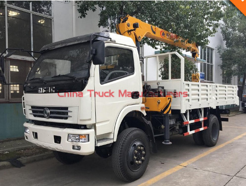 LHD/RHD 4x4 4WD military 5tons truck with crane