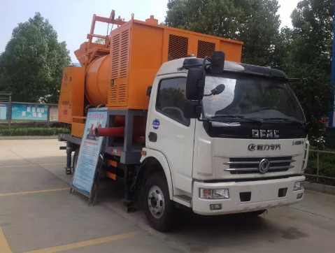 dongfeng concrete mixing pump truck