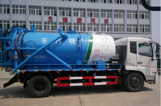 12000 liters tianjin 4x2 vacuum sewage cleaning truck