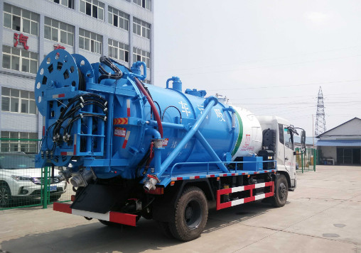 12000 liters tianjin 4x2 vacuum sewage cleaning truck