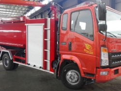 HOWO 4X2 multifunctional water tank fire truck