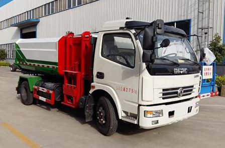 DF 6 m3 hydrailic lifter garbage truck