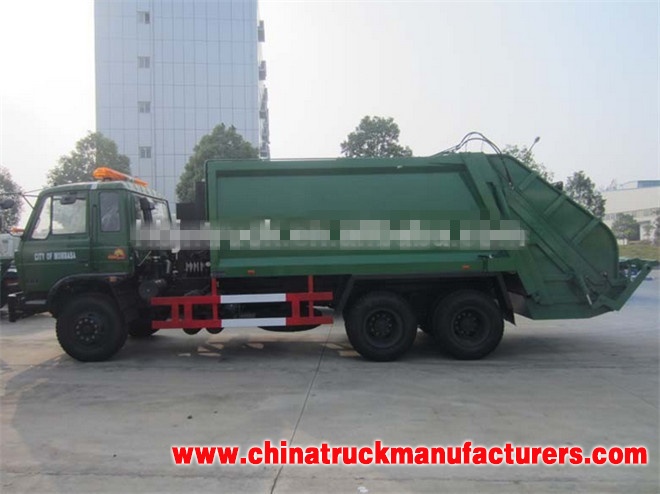 15m3 Dongfeng 6×6 garbage compactor truck