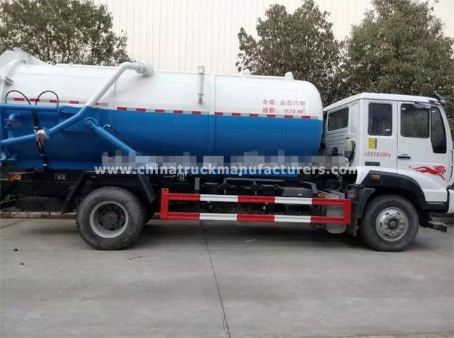 China 12000 liter vacuum sewage tank truck