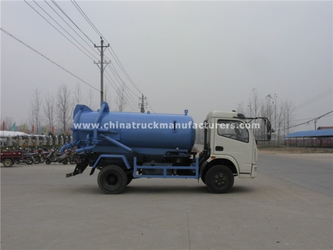 Dongfeng 6000 liter sewage vacuum truck