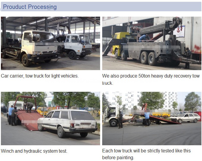 Do<em></em>ngfeng platform wrecker truck with 4ton crane