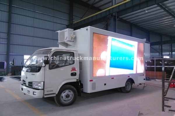 Dongfeng 2 sides led mobile stage truck