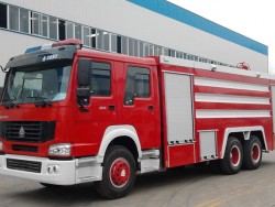 Sinotruk 6x4 water tank fire truck with 15000L water tank