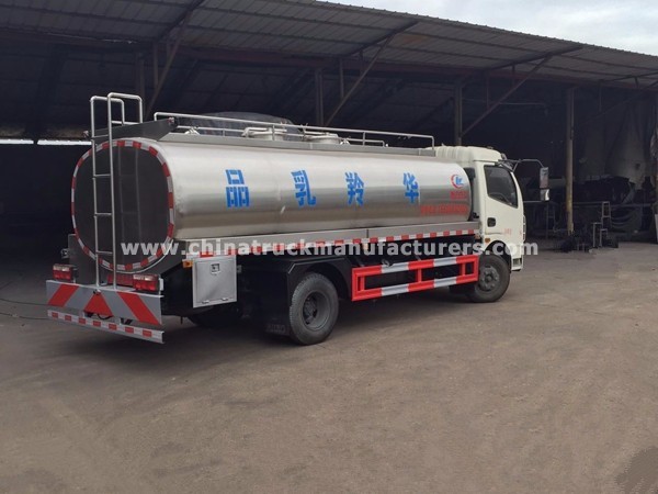 Dongfeng 6000-8000liter milk tanker