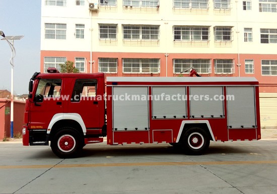 HOWO 4X2 foam tanker fire truck