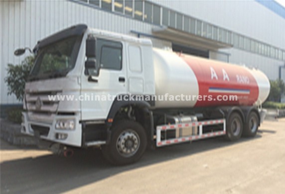Howo 24.8cbm 6x4 lpg autogas tank truck