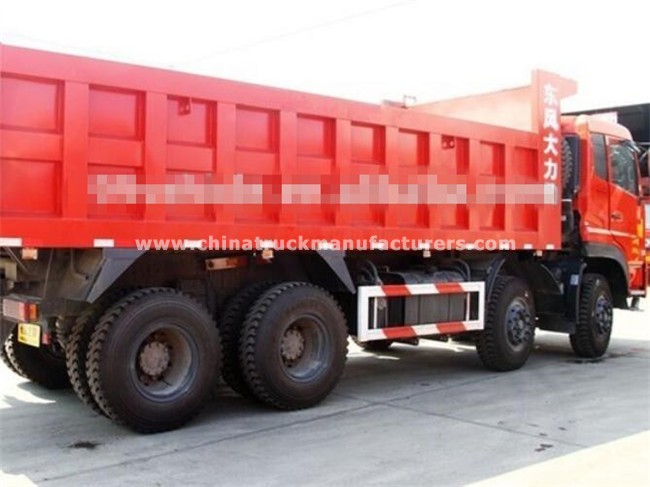 dongfeng dalishen 8x4 dump truck with 12 wheels