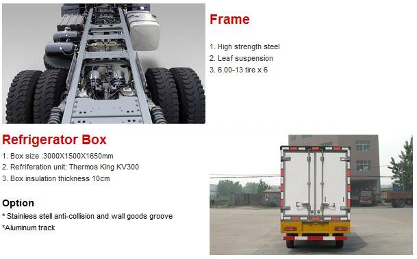 Do<em></em>ngfeng 4x2 1.5 Ton Small Refrigeration Truck