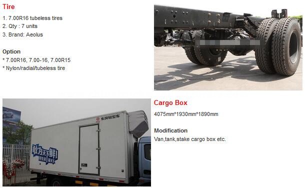 Do<em></em>ngfeng 1.5Ton Van Freezer Cargo Truck