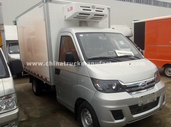 Micro Refrigerated Van Truck 320kg Loading Capacity