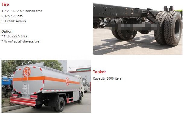 Do<em></em>ngfeng 8000 Liters Fuel Tank Truck