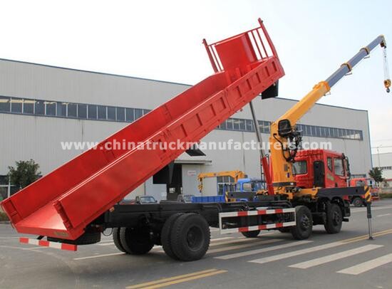 Dongfeng 6x2 10 Ton Knuckle Boom Truck Mounted Crane