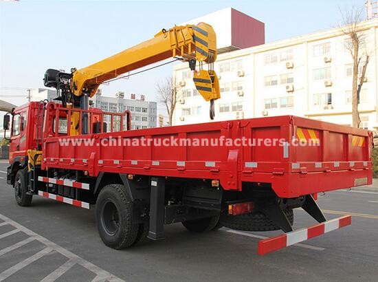 Dongfeng 4x2 Dump Truck With Crane 10 Ton
