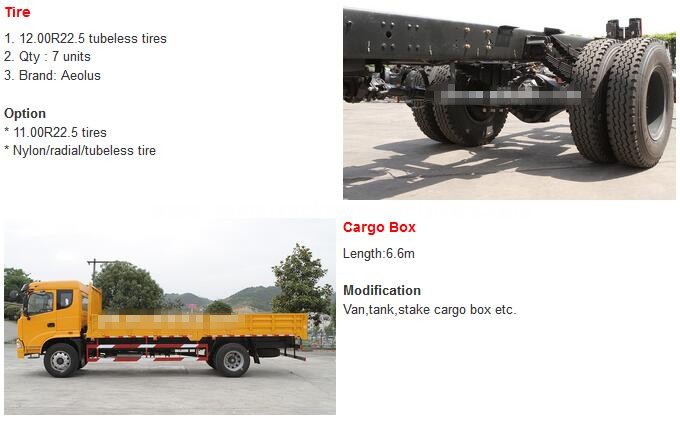 China Do<em></em>ngfeng 4x2 10 Ton Cargo Truck