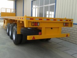 3 Axle 40ft Flatbed Container Semi Trailer