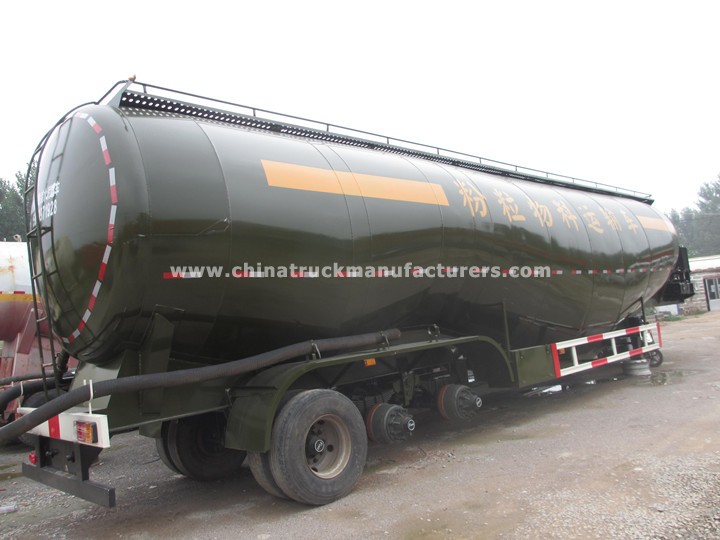 3 axle high quality 55 cbm bulk cement trailer