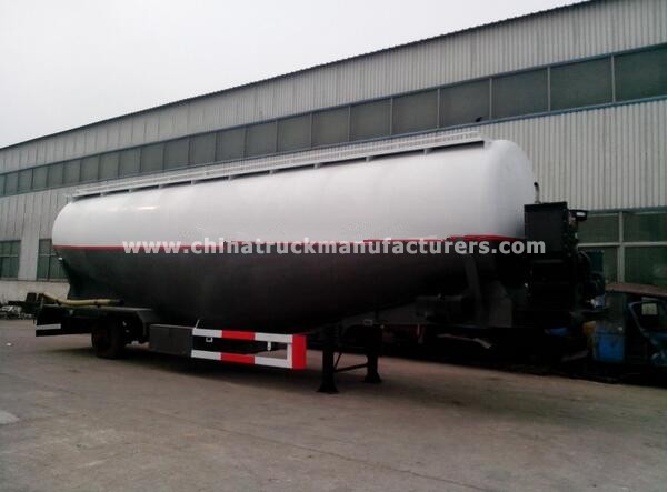55m3 Size and Steel Material bulk cement semi trailer