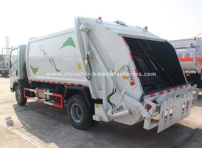 Sinotruk HOWO Manuel 8CBM New Power Wheel Garbage Truck