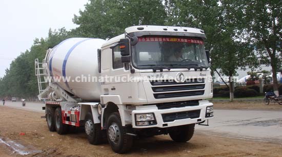 12 cubic meters 8x4 SHACMAN 336HP concrete cement mixer truck