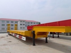 3 axle low loader type large machine and heavy goods transportation low bed trailer