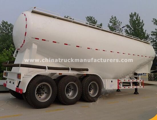 60tons cement flyash bulk tank semi trailer truck trailer