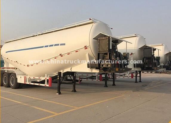 60tons cement flyash bulk tank semi trailer truck trailer