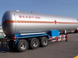 propane gas and LNG transportation semi trailer