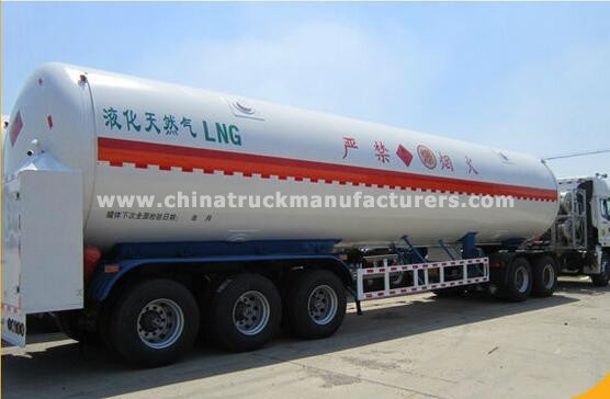 Liquefied Natural Gas tanker turck trailer