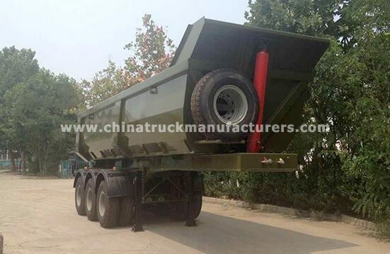 3 axle heavy duty low profile dump trailer