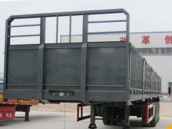 common goods transportation 3 axle side door semi trailer