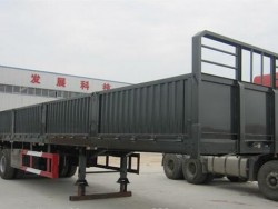 60ton side guard cargo semi trailer
