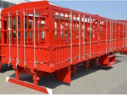 3 axle side wall fence cargo truck semi trailer