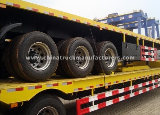 3 axle 40ft container flatbed trailer