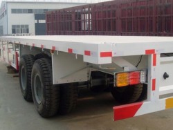2 axle 20ft flatbed container semi trailer