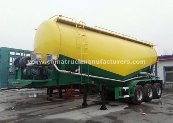 3 Axle 40 ton fly ash Cement bulk Trailer truck