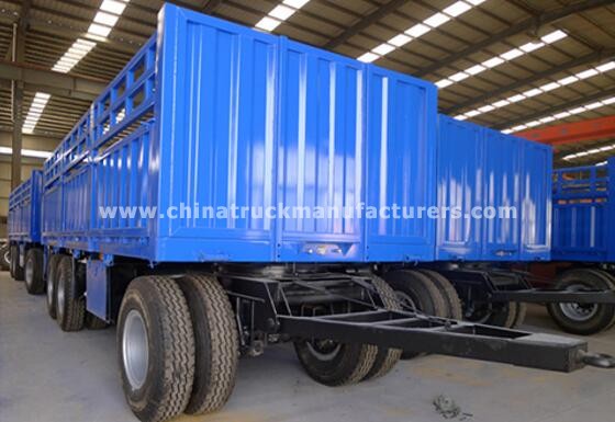 3 axle 30 ton flatbed full trailer