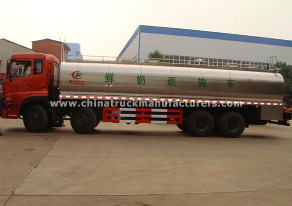 25m3 dongfeng KINLAND 8*4 SUS304-2B stainless steel milk tank truck