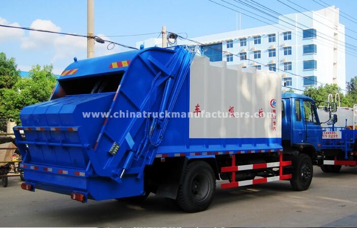 6 Wheels 12m3 Compression Garbage Truck